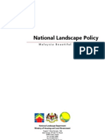 National Landscape Policy: Malaysia Beautiful Garden Nation