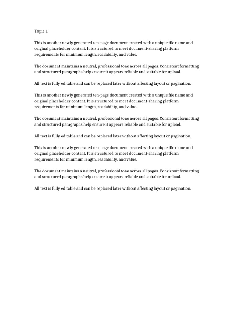 Ten Page Extra Document v36 | PDF | Page Layout | Paragraph