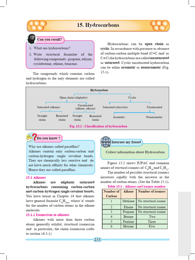 Understanding Hydrocarbons and Alkanes | PDF | Alkane | Alkene