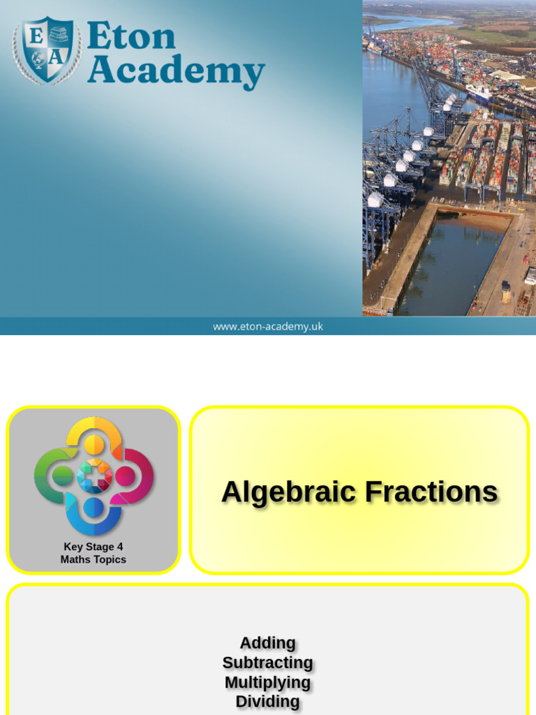 Adding and Subtracting Algebraic Fractions | PDF | Number Theory ...