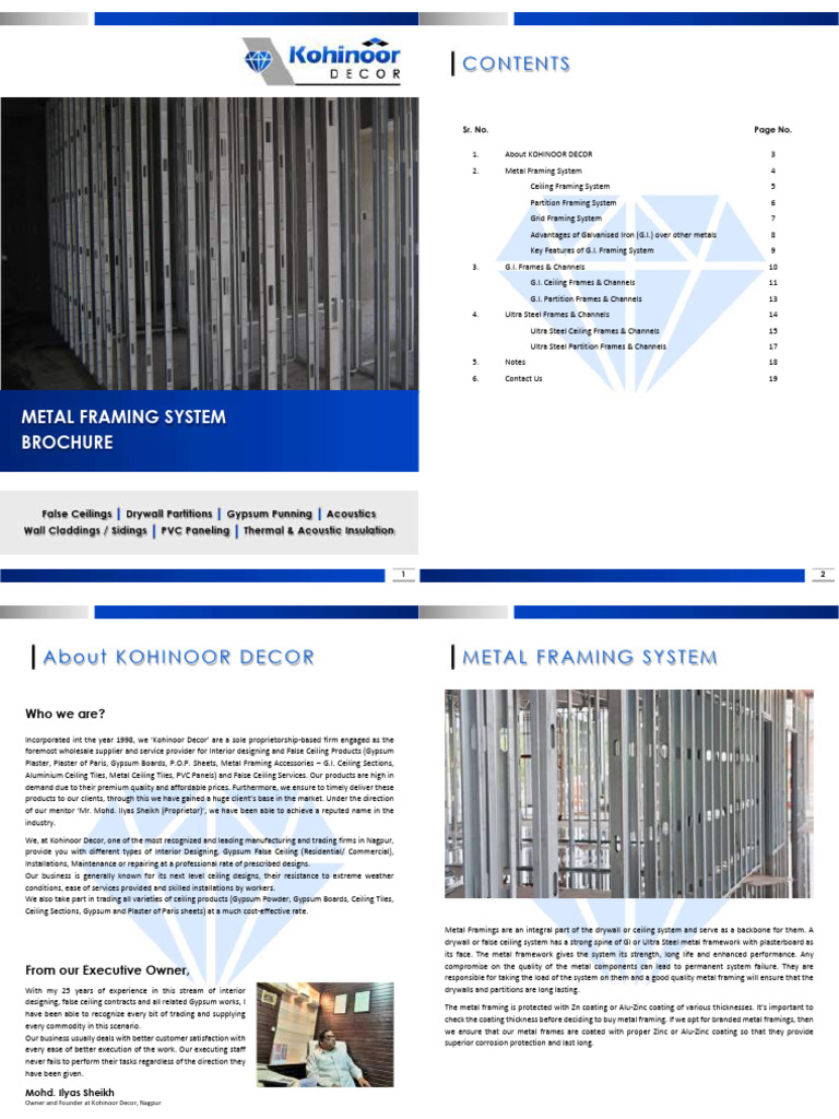 Metal Framing | PDF | Framing (Construction) | Drywall