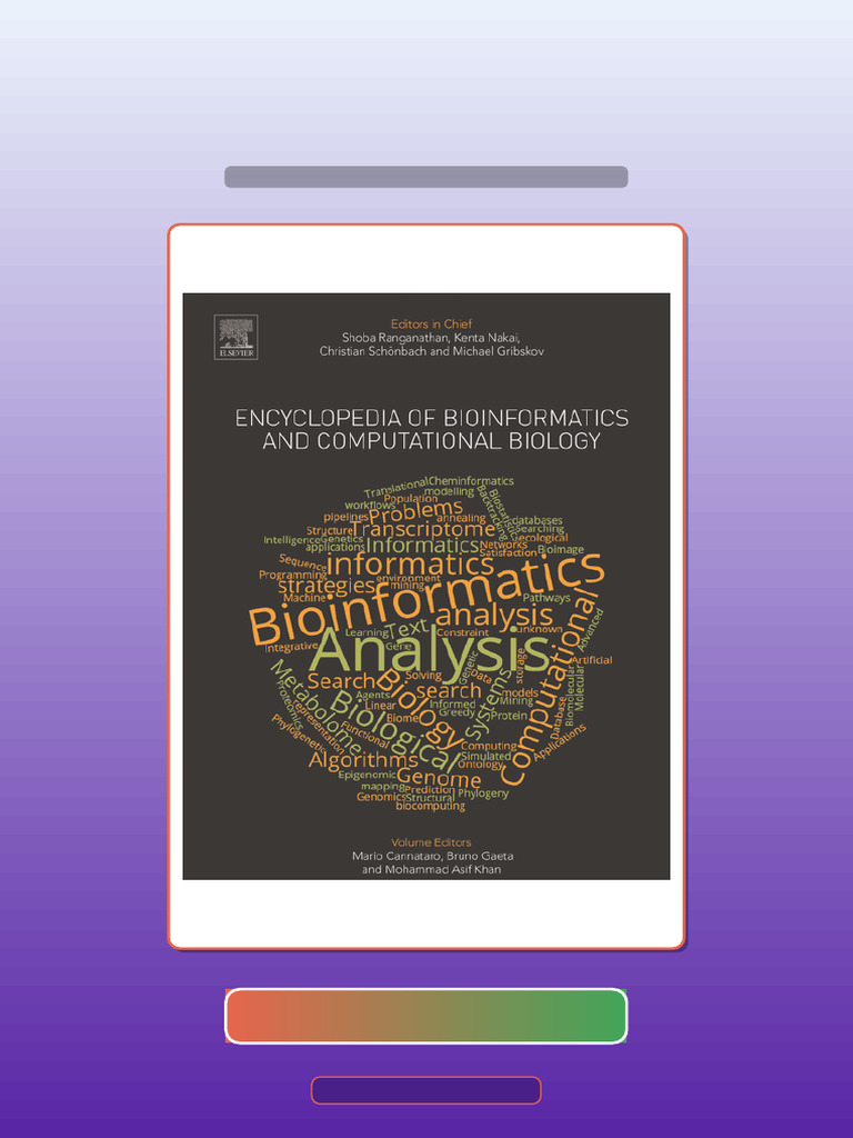 Test Bank For Encyclopedia of Bioinformatics and Computational Biology ...