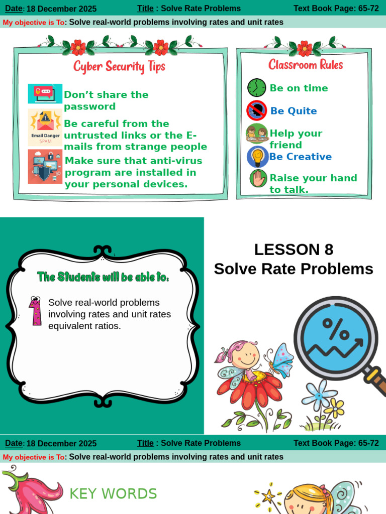 L8-Solve Rate Problems | PDF