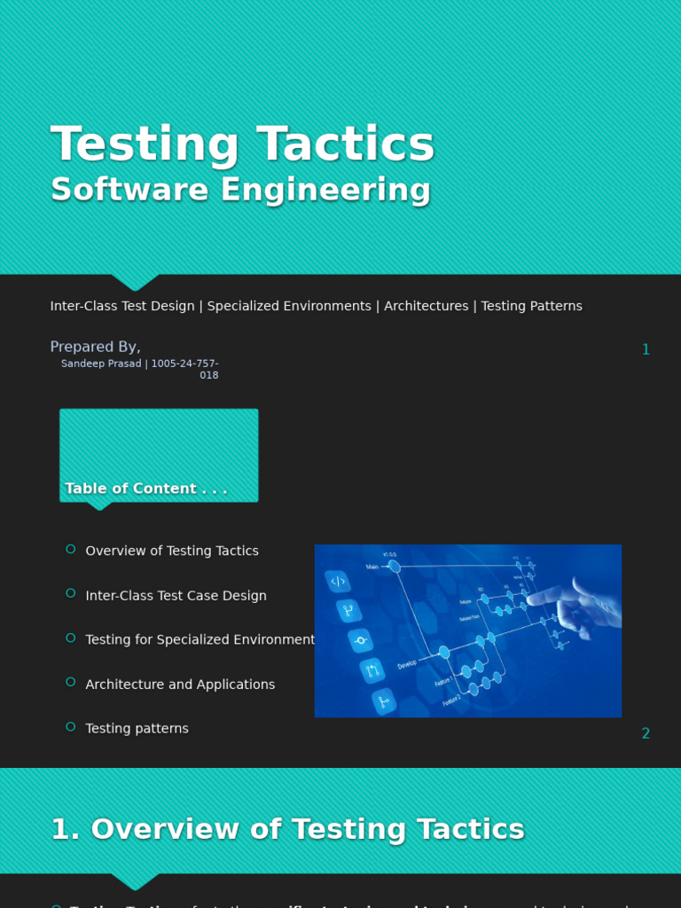 Software Testing Tactics Overview | PDF | Software Testing | System