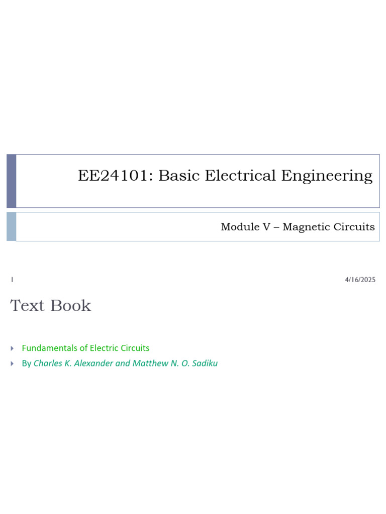 BEE - Module 5 Part 2 | PDF