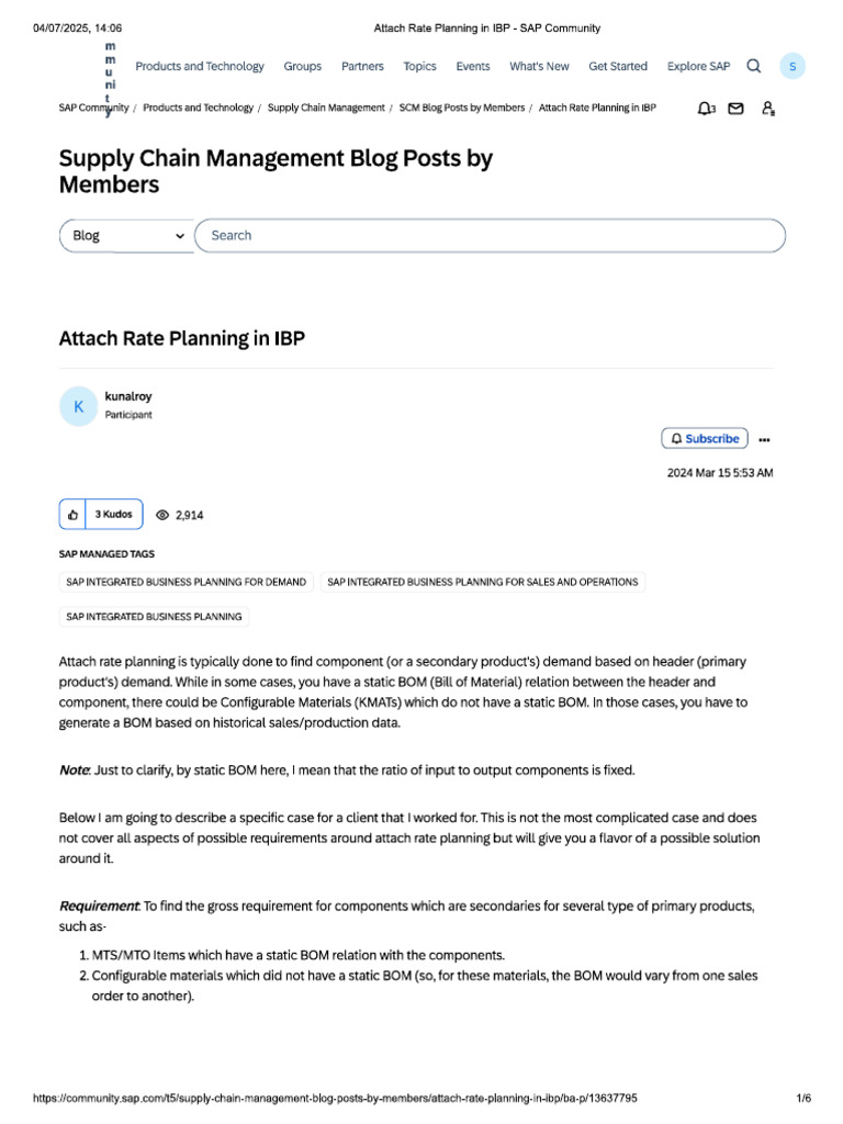 IBP - Attach Rate Planning | PDF