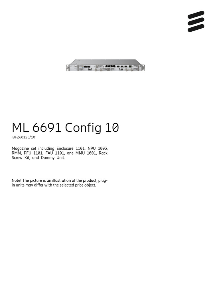 ML 6691 Config 10 Technical Specs | PDF | Electronic Engineering ...