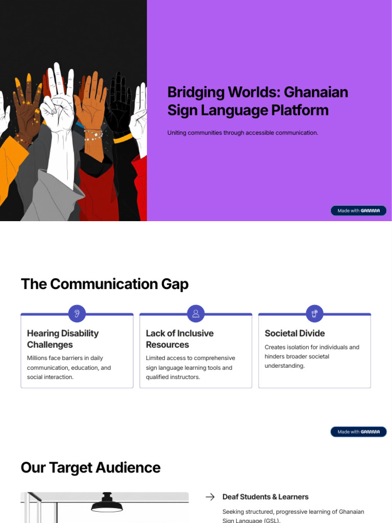 Ghanaian Sign Language Learning Platform | PDF | Curriculum | Learning