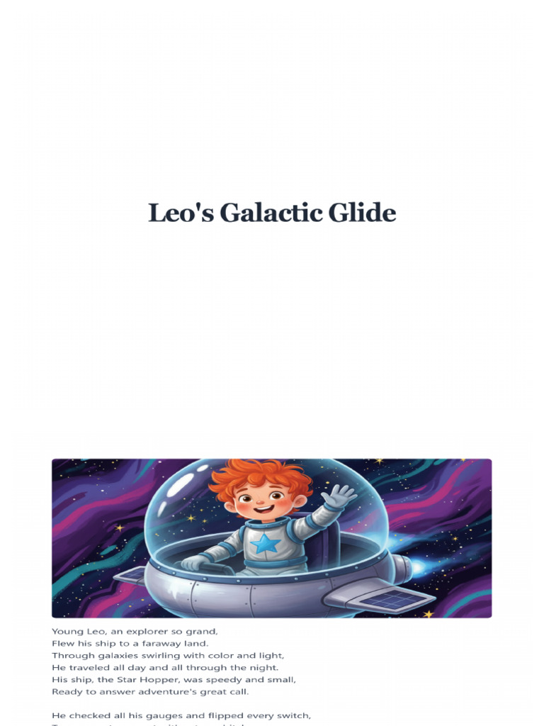 Leo's Galactic Glide | PDF
