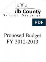 Proposed Budget (2012 2013)