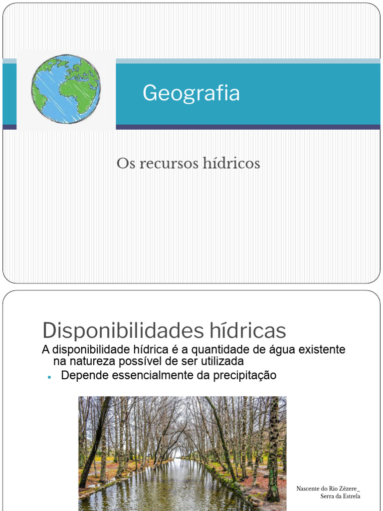 Disponibilidade e Gestão de Recursos Hídricos | PDF | Erosão | Terreno