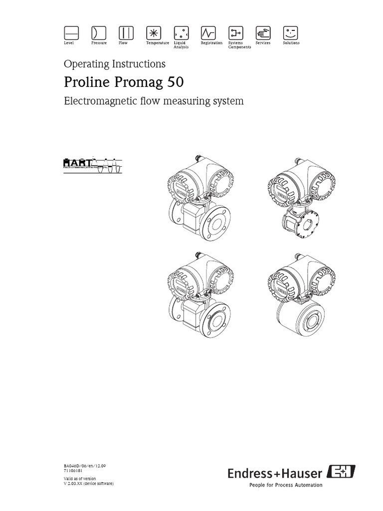 Proline Promag 50 User Manual | PDF