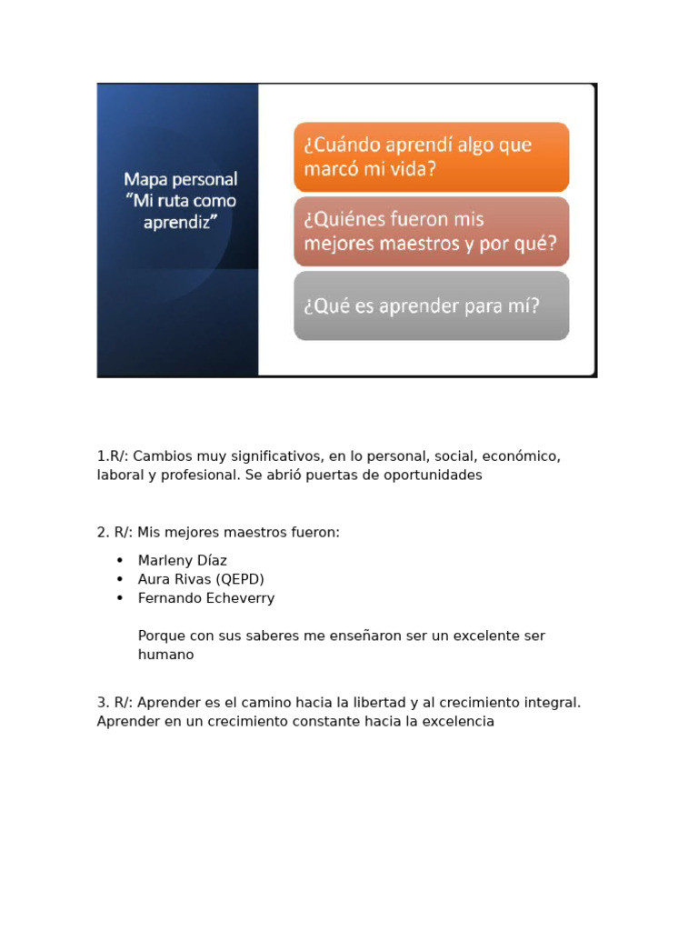 Crecimiento Personal y Aprendizaje Clave | PDF