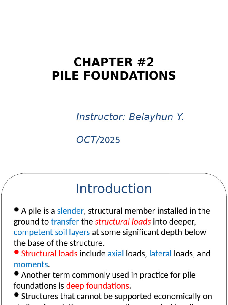 Understanding Pile Foundations in Engineering | PDF | Foundation ...