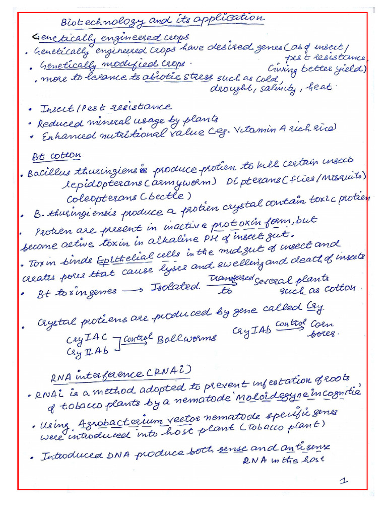 Biotechnology and Its Application | PDF