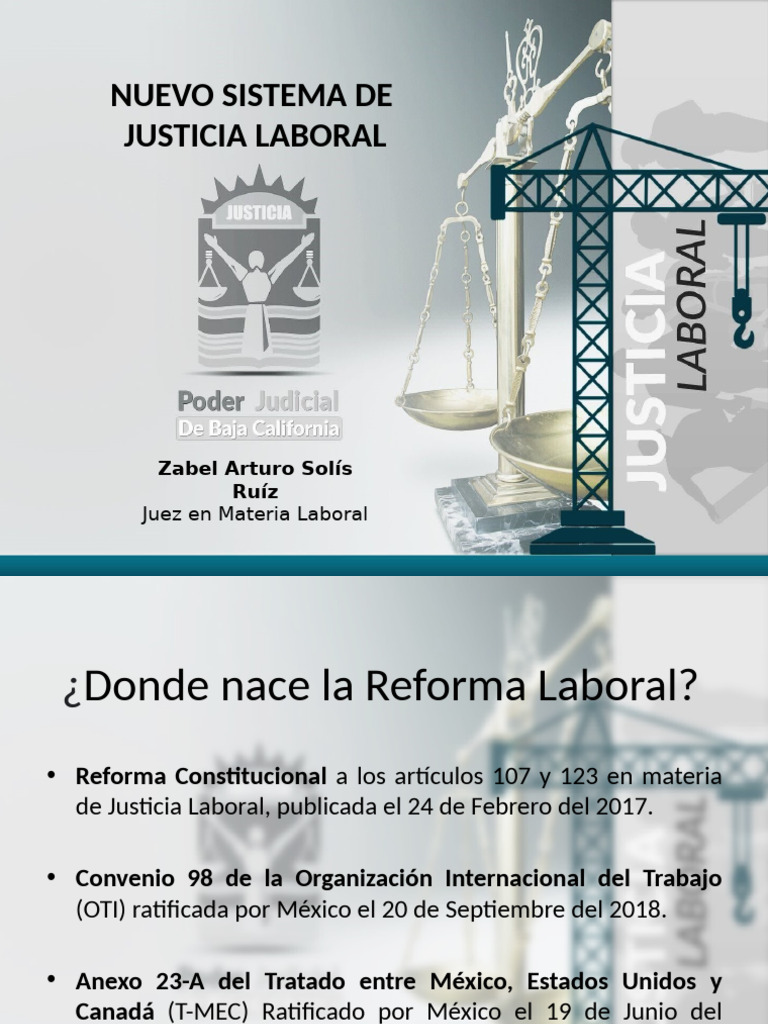 Reforma Laboral en México: Justicia y Democracia | PDF | Judicaturas ...
