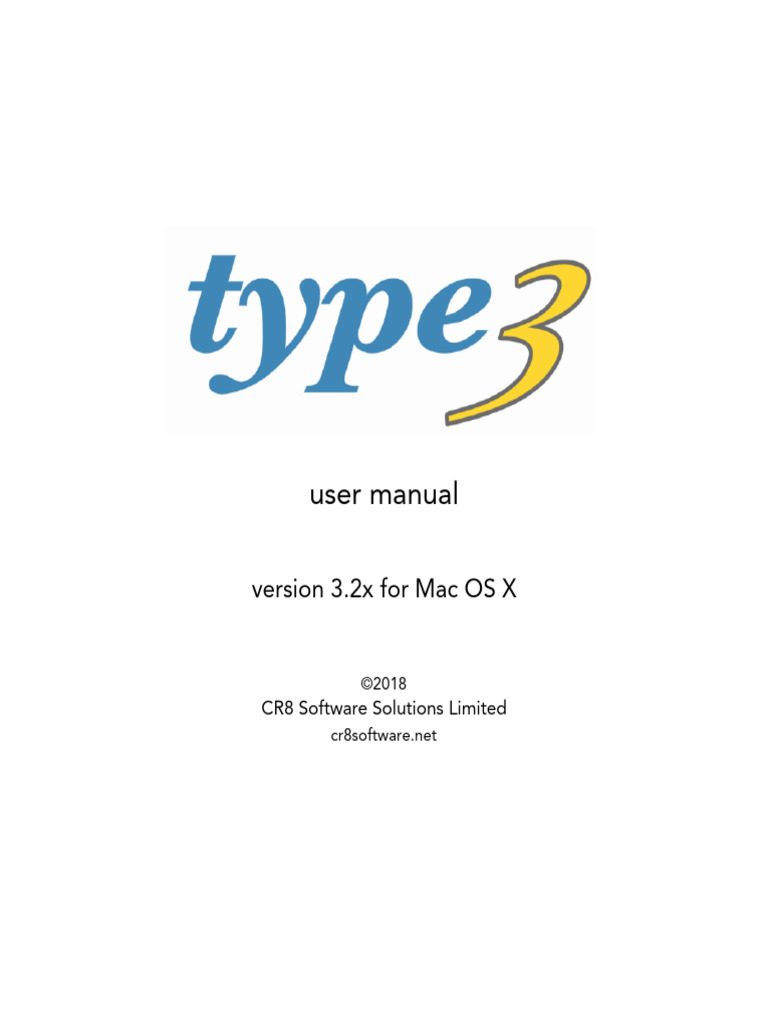 Type 3.2 manual | PDF | Typefaces | Character Encoding