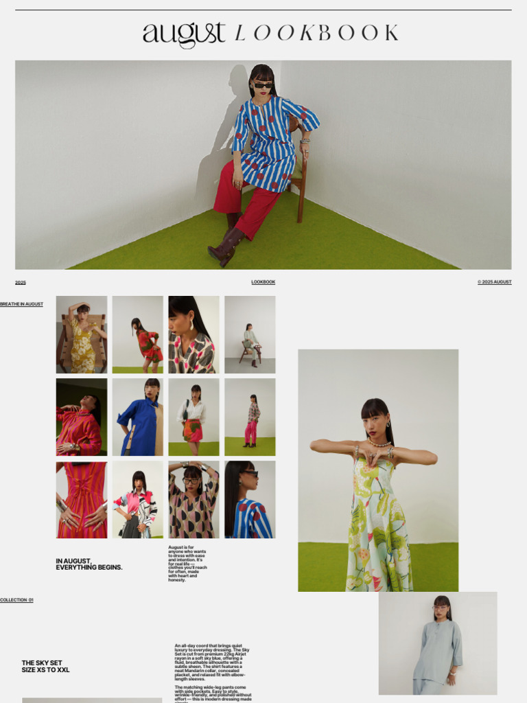 Look Book (August 1) | PDF | Dress | Shirt