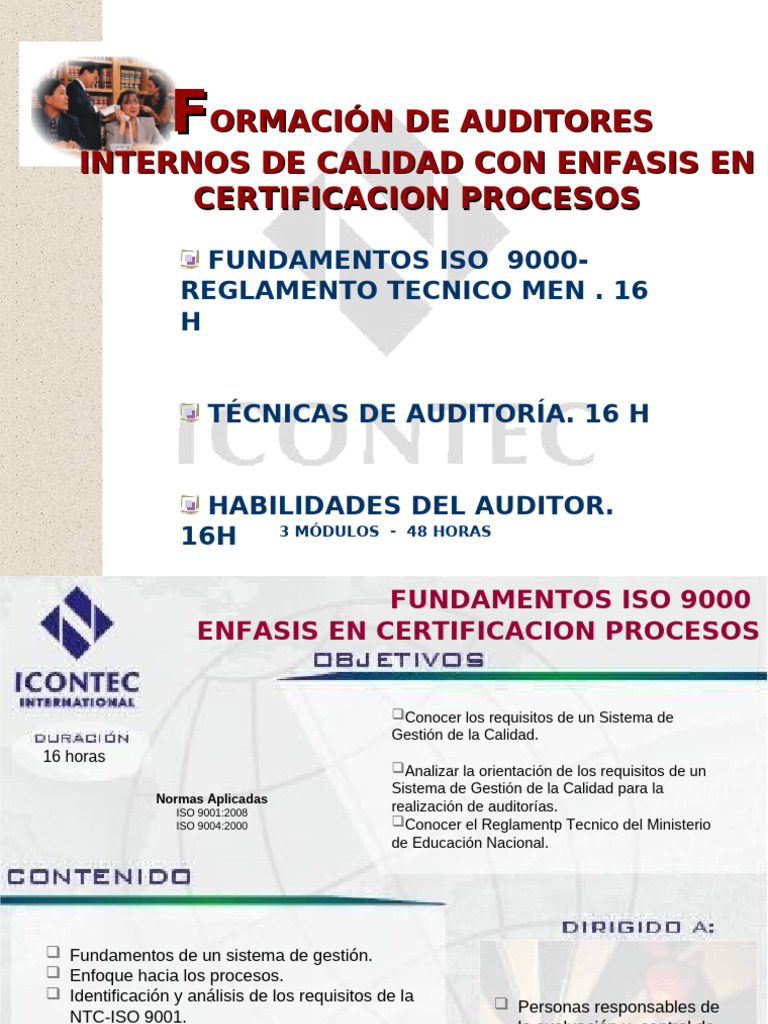 Formación en Auditoría Interna ISO 9001 | PDF | Sistema de manejo de ...