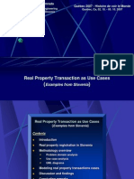 Real Property Transaction As Use Case S