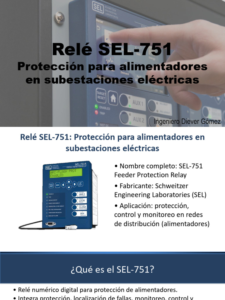 Relé SEL-751: Protección de Alimentadores | PDF | Relé | Automatización