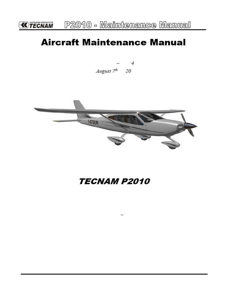 TECNAM P2010 Maintenance Manual | PDF | Empennage | Flight Control Surfaces