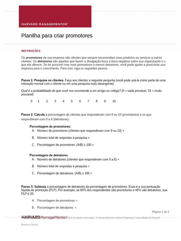 Como Criar Promotores para Sua Empresa | PDF