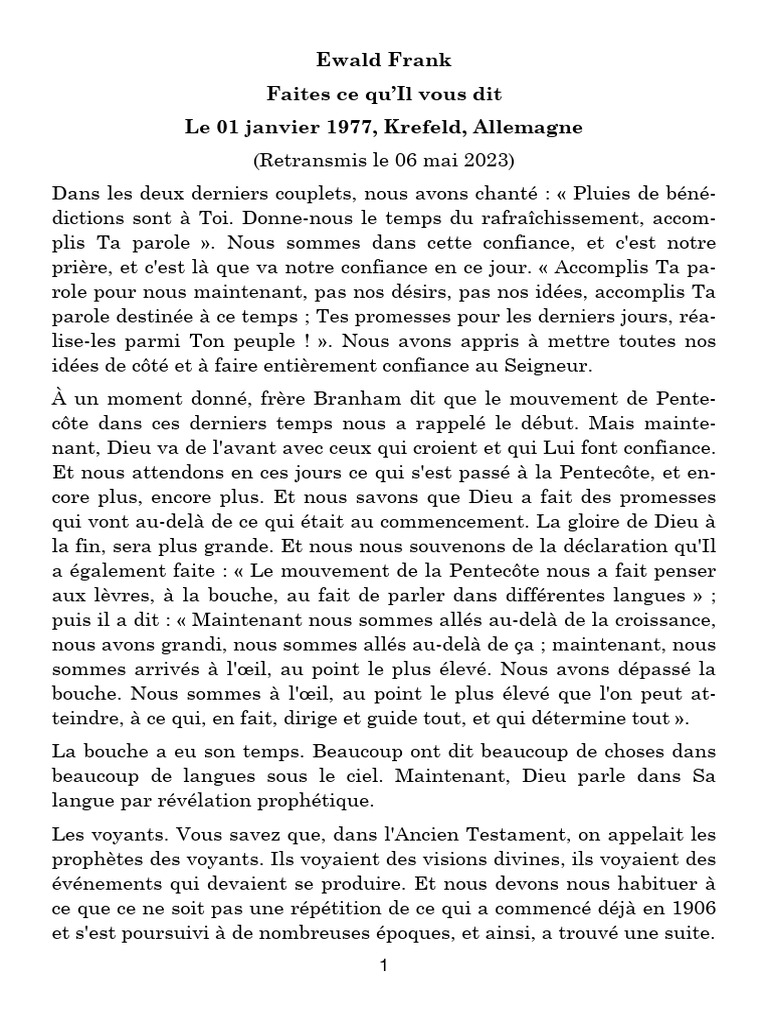 Confiance en Dieu et promesses spirituelles | PDF | Dieu | Jésus