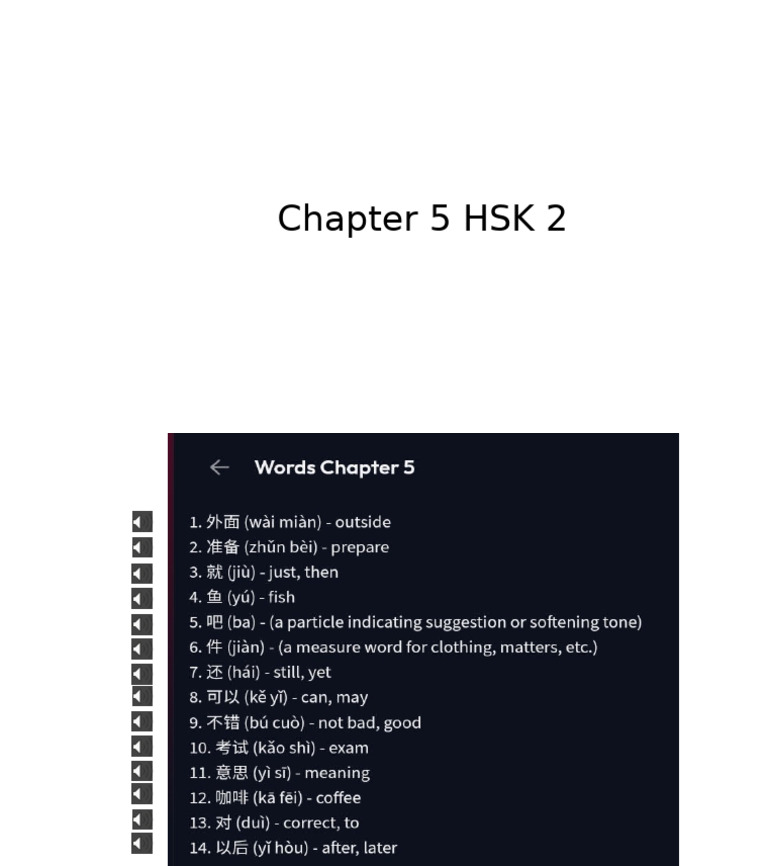 PowerPoint Chapter 5 HSK 2 | PDF