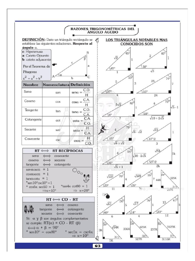 Formulario de Geometria Plana y Del Espacio | PDF