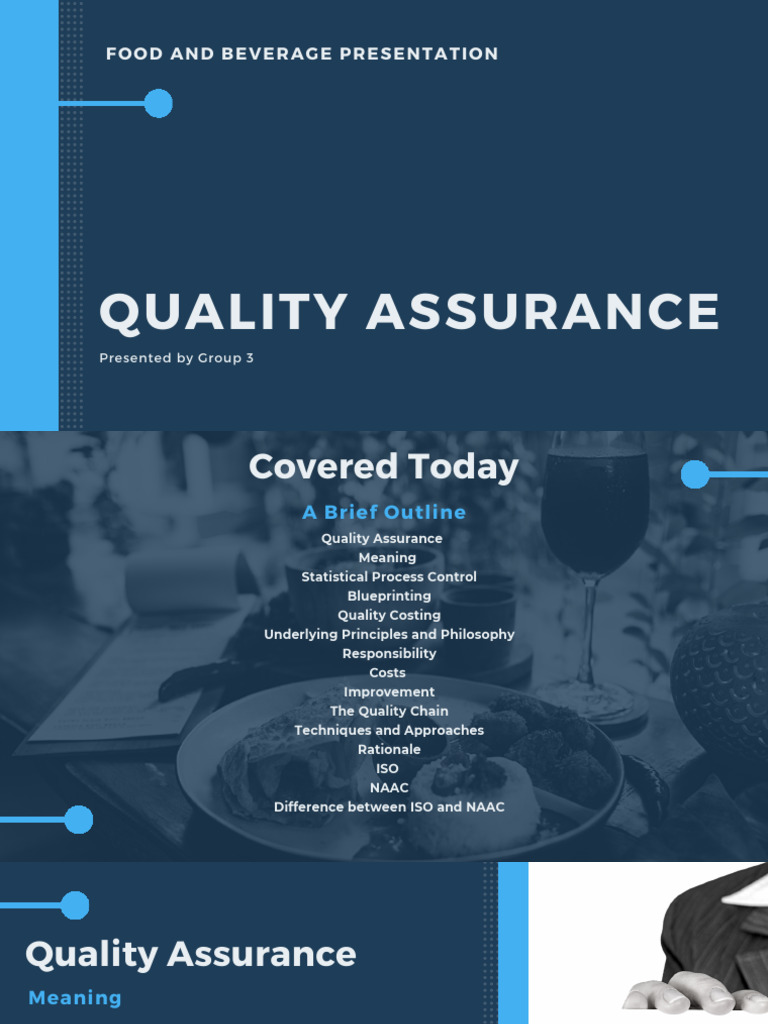 F&B Presentation | PDF | Quality Assurance | Quality Management
