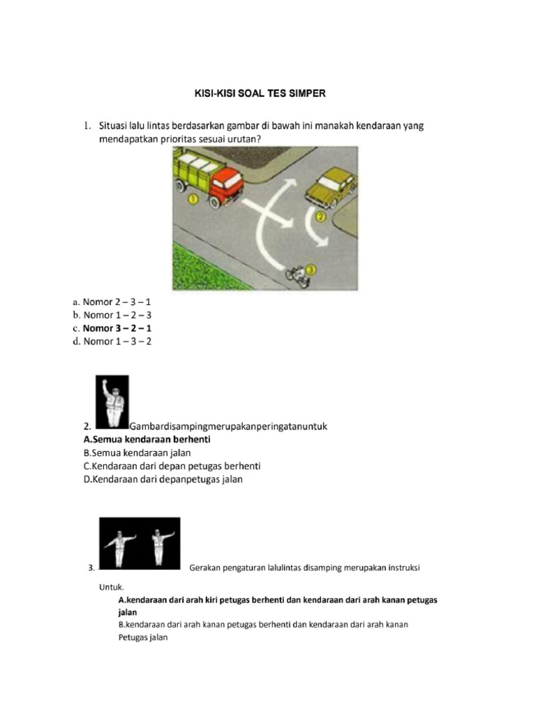 Kisi-Kisi Soal Simper Oprator Baru | PDF