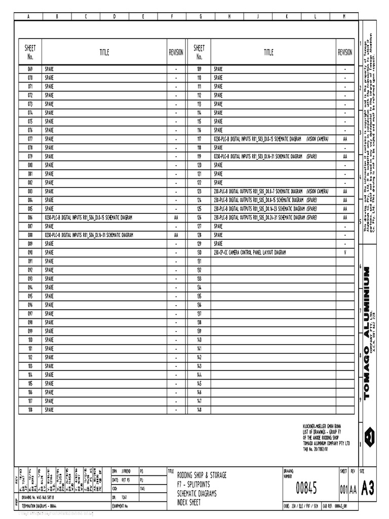 C:/Vault Workspace/Vault/001 DRAWINGS/845/845-001.dwg | PDF