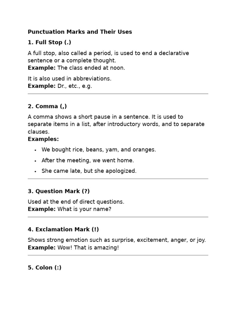 Essential Guide to Punctuation Marks | PDF | Ellipsis | Bracket