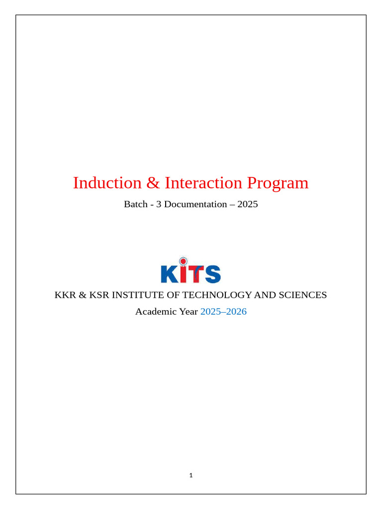 Batch (3) Induction Program | PDF | Substance Abuse | Goal Setting