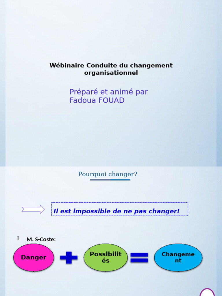 Conduite du Changement Organisationnel | PDF | Cartographie | Sciences ...