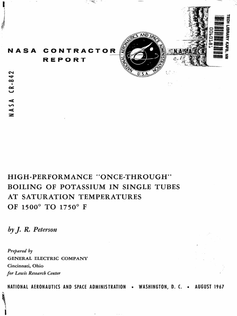 High-Performance Potassium Boiling Report | PDF | Boiling | Heat Transfer