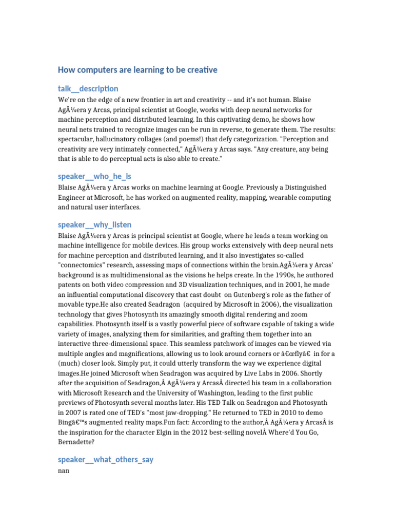 AI's Role in Creative Innovation | PDF | Artificial Intelligence ...