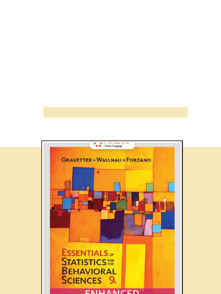 Solution Manual for Essentials of Statistics for The Behavioral ...