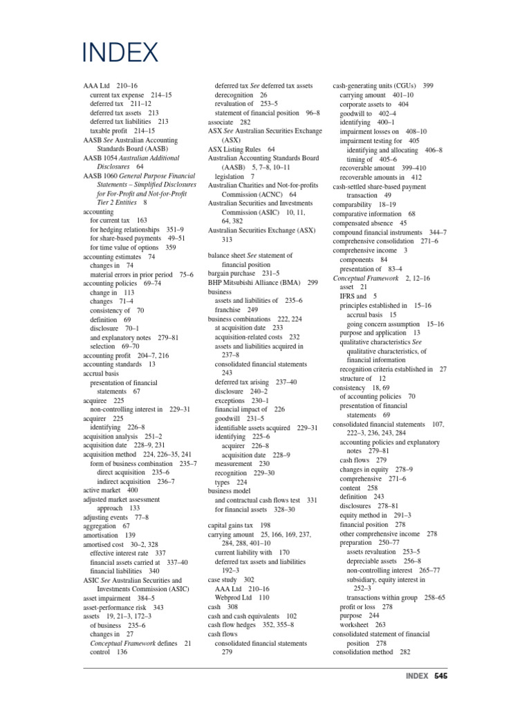 Comprehensive Guide to Accounting Standards | PDF | International ...