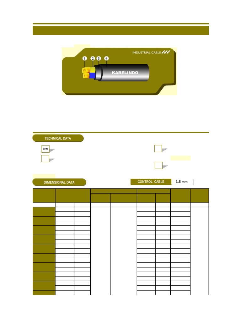 PVC Low Voltage Control Cable Specs | PDF | Insulator (Electricity ...