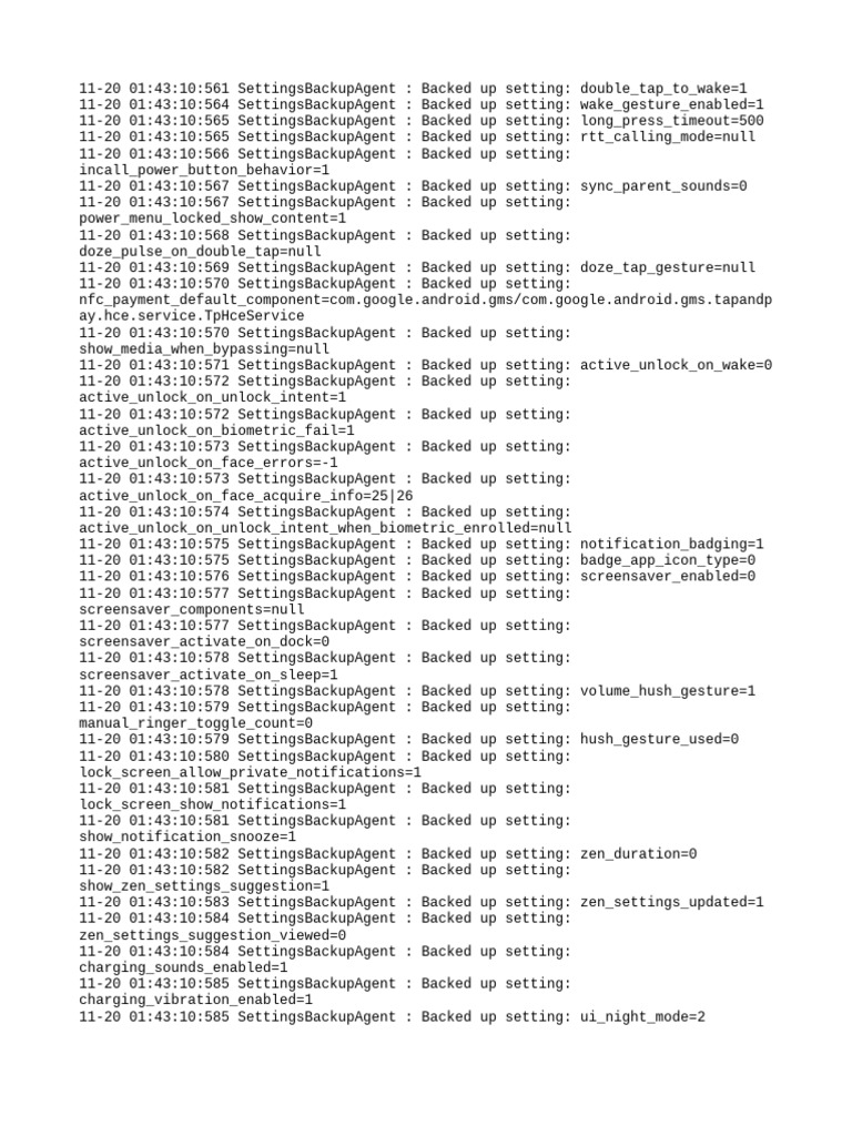 Settings Provider | PDF | Software | Computing
