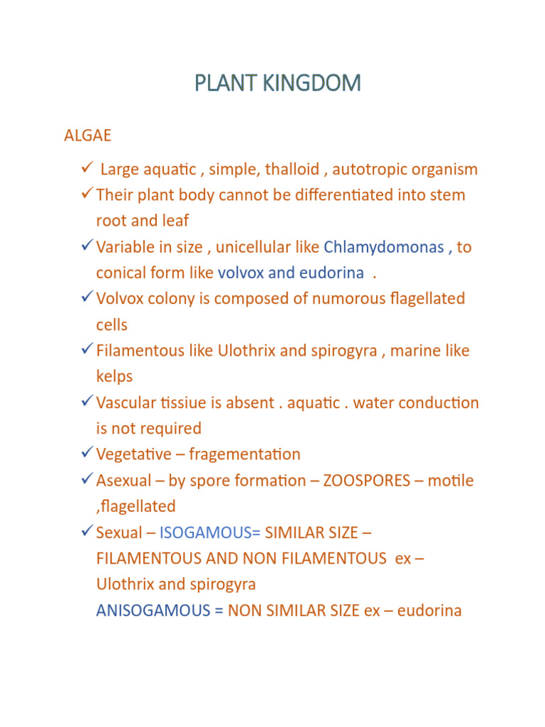 Algae | PDF | Algae | Organisms