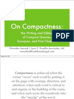 On Compactness:: The Writing and Editing of Compact Queries, Synopses, and First Chapters