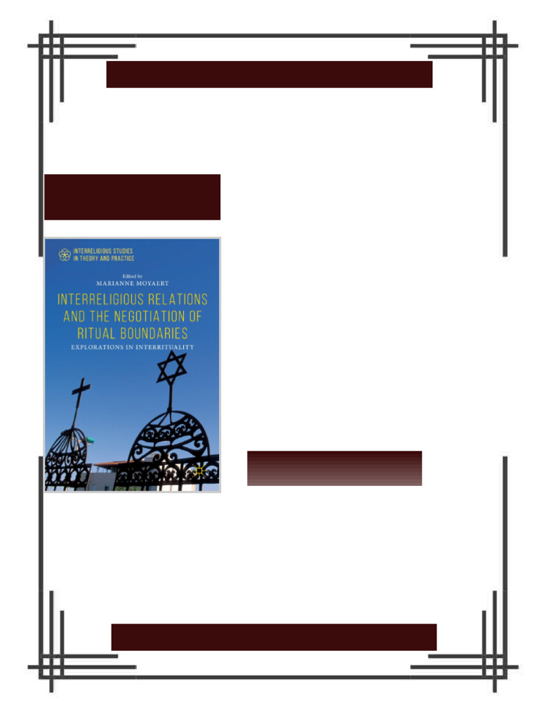 Interreligious Relations and the Negotiation of Ritual Boundaries ...