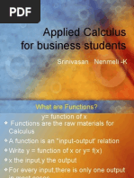 Download Applied Calculus for Business Students by Dr Srinivasan Nenmeli -K SN9686225 doc pdf
