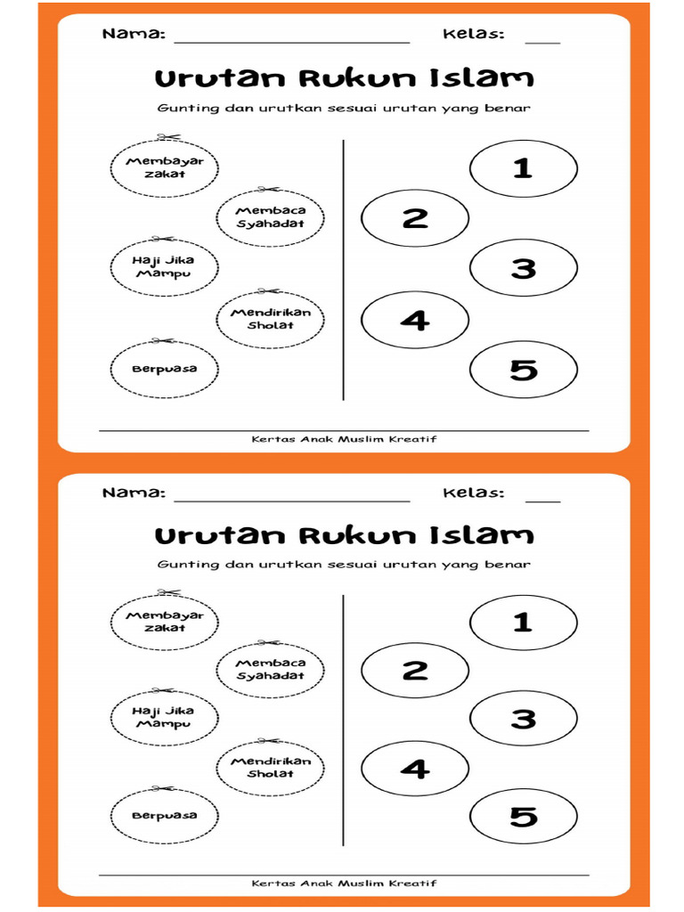 LKPD 1 Rukun Islam | PDF