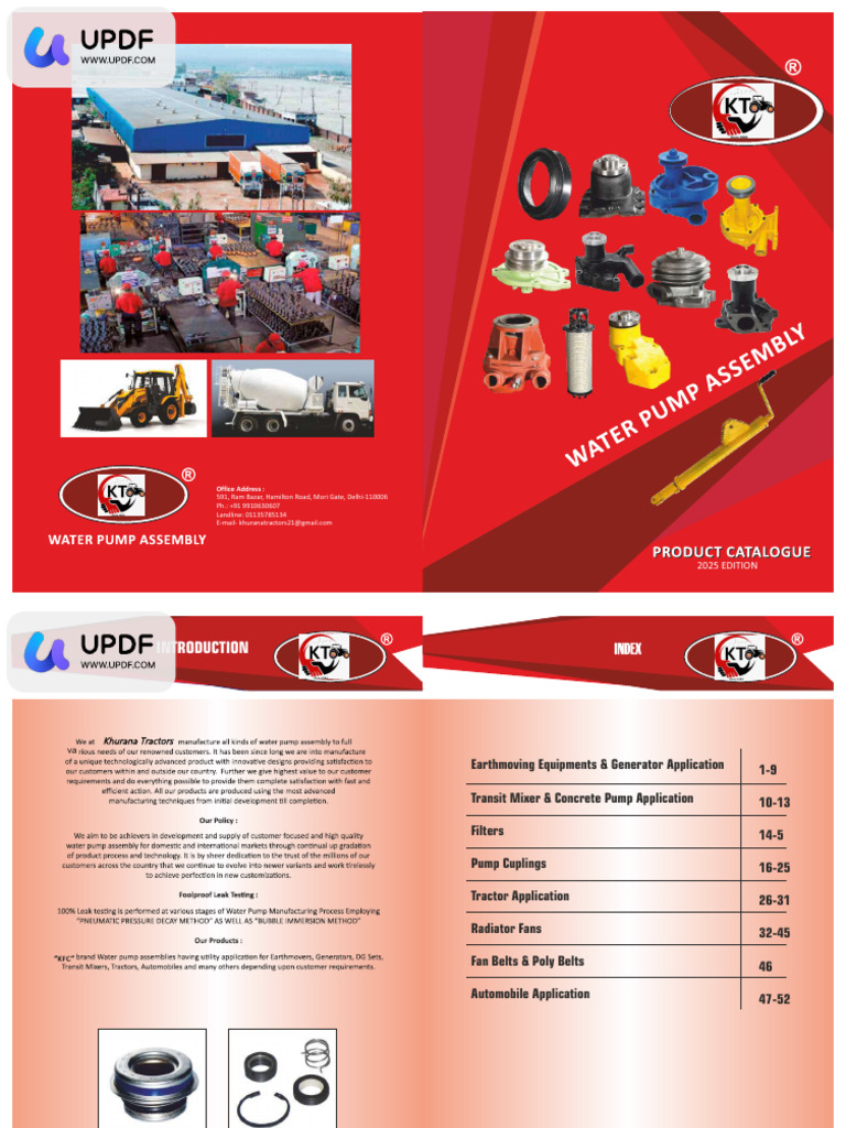 KT New Catalog | PDF | Heavy Equipment | Construction Equipment