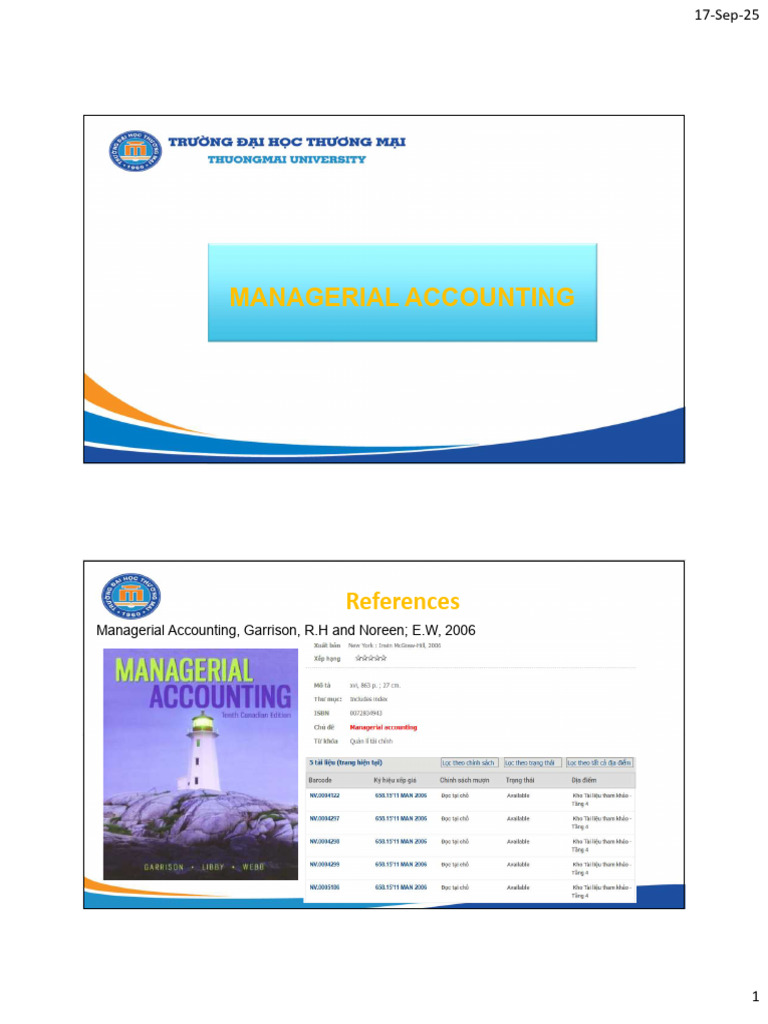 Managerial Accounting Cost Concepts Guide | PDF | Net Present Value ...