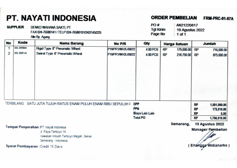 Po Denko An21220817 Revisi | PDF